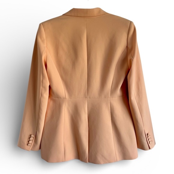 New White House Black Market Tailored Stretch Work Blazer Career Wear Peach 8 - Picture 3 of 7